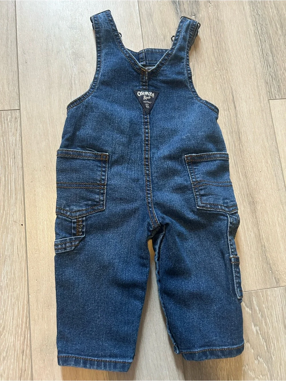 OshKosh B'gosh Baby Denim Overalls - Dark Blue
